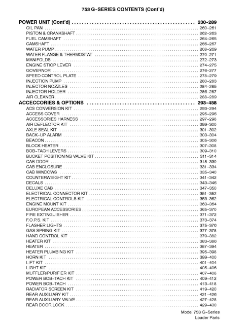 Manual de Partes Minicargador Bobcat 753 serie G