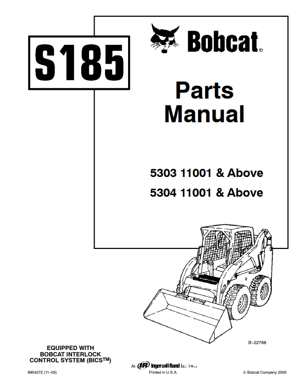 Manual de Partes Minicargador Bobcat S185