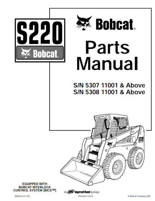 Manual de Partes Minicargador Bobcat S220