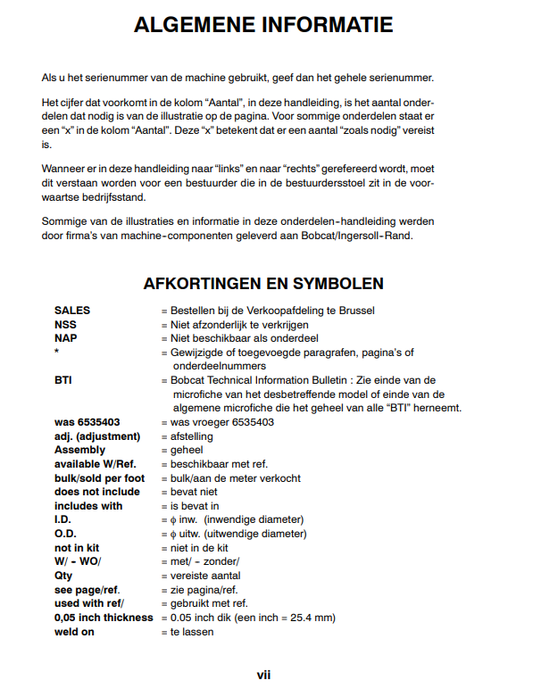 Manual de Partes Minicargador Bobcat S220