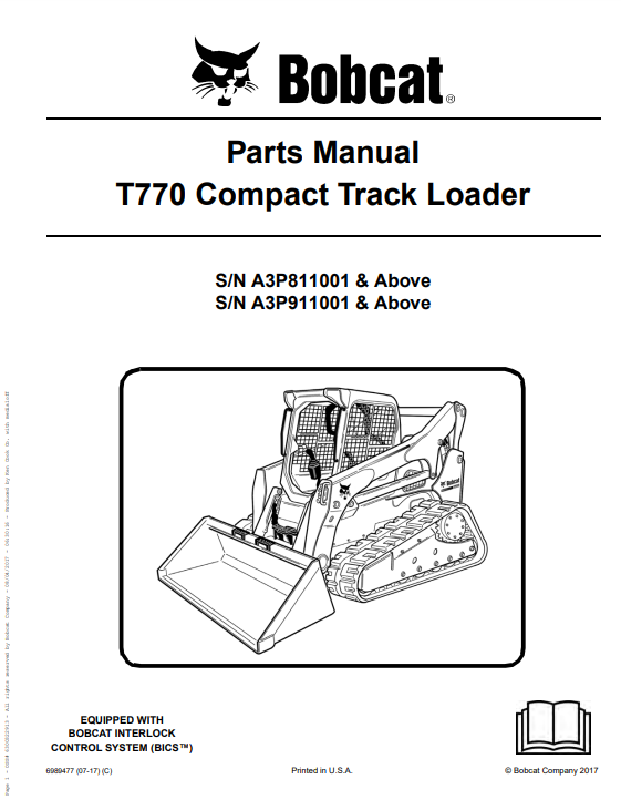 Manual de Partes Minicargador Bobcat T770