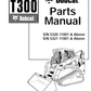 Manual de Partes Minicargador sobre Orugas Bobcat T300