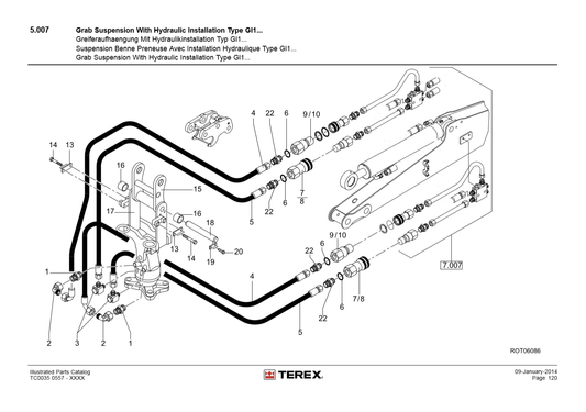 Manual de Partes Miniexcavadora Terex TC35