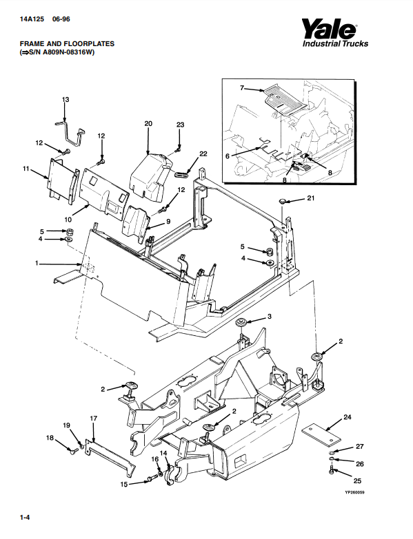 Manual de Partes Montacarga Hyster- Yale A809 (GC-GLC030-040AF)