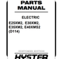 Manual de Partes Montacarga Hyster E25XM2, E30XM2, E35XM2, E40XMS2 (D114)