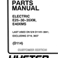 Manual de Partes Montacarga Hyster E25, E30, E35XM, E40XMS (D114)