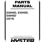 Manual de Partes Montacarga Hyster E30HSD, E35HSD, E40HSD (A219)