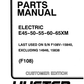 Manual de Partes Montacarga Hyster E45, E50, E55, E60, E65XM