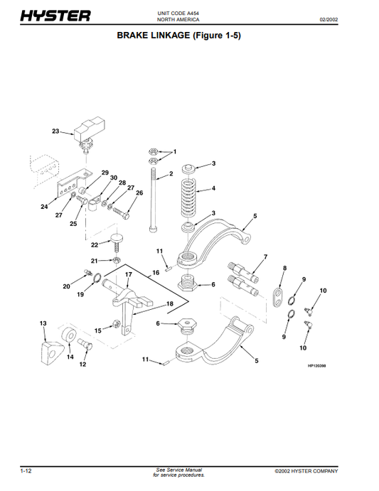 Manual de Partes Montacarga Hyster W20XTC, W25XTC, W30XTC, W40XTC (A454)