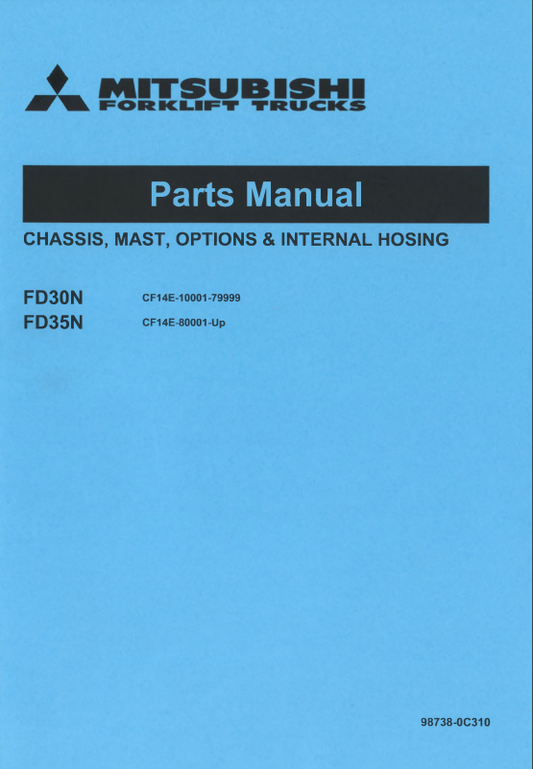 Manual de Partes Montacarga Mitsubishi FD30N -FD35N