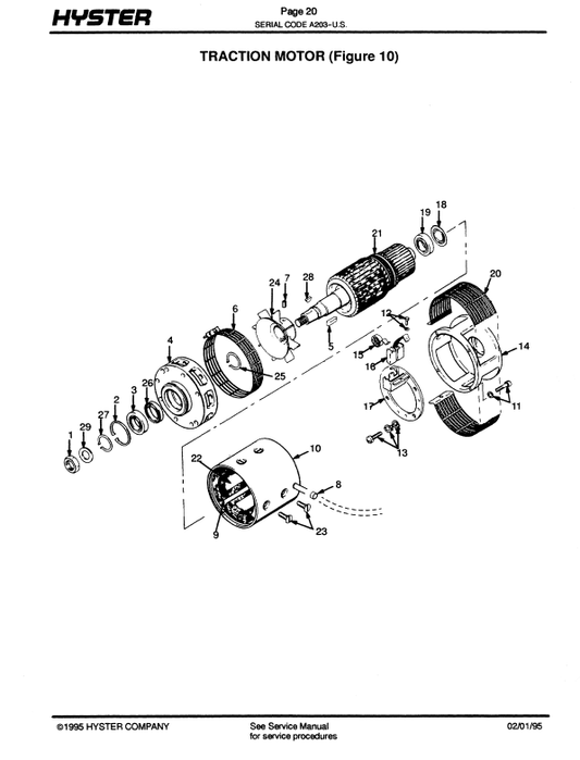 Manual de Partes Montacargas Hyster A20, A25, A30XL (A203)