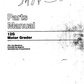 Manual de Partes Motoniveladora Caterpillar 12G