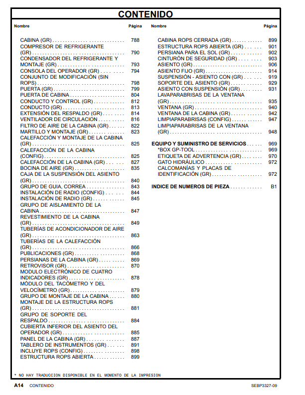 Manual de Partes Motoniveladora Caterpillar 12H