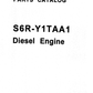 Manual de Partes Motor Diesel Mitsubishi - Hitachi S6R-Y2TAA1