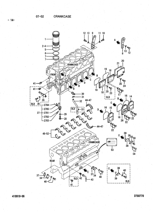 Manual de Partes Motor Diesel Mitsubishi - Hitachi S6R-Y2TAA1