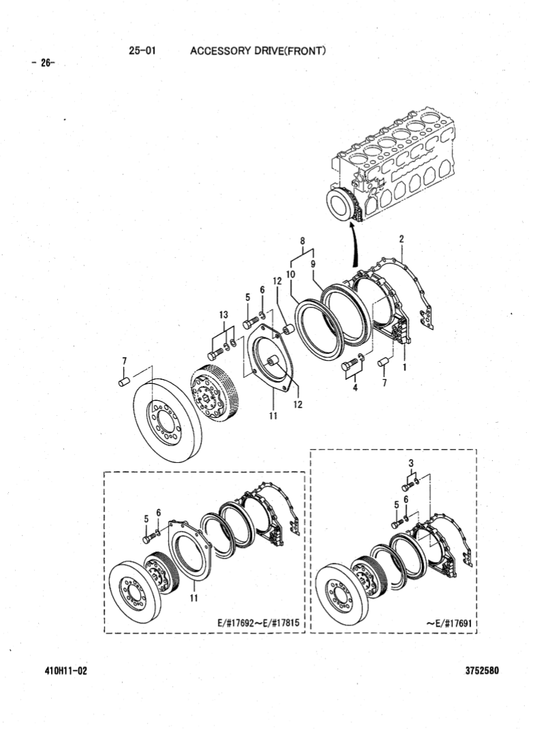 Manual de Partes Motor Diesel Mitsubishi - Hitachi S6R-Y2TAA2