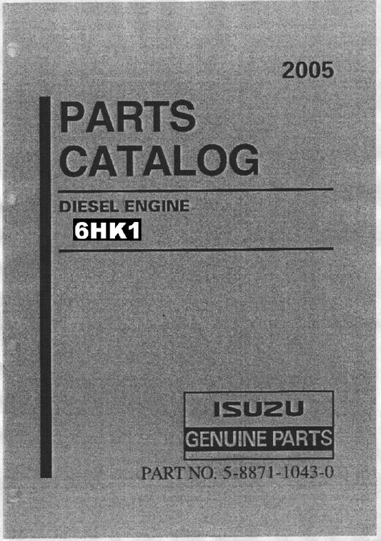 Manual de Partes Motor Isuzu 6HK1