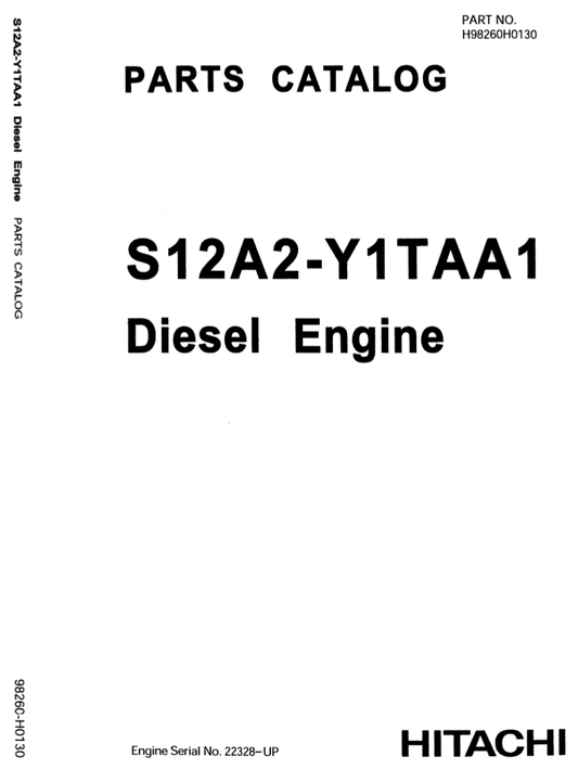 Manual de Partes Motor Mitsubishi - Hitachi S12A2-Y1TAA1