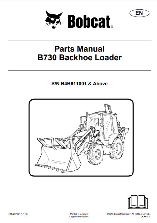Manual de Partes Retroexcavadora Bobcat B730