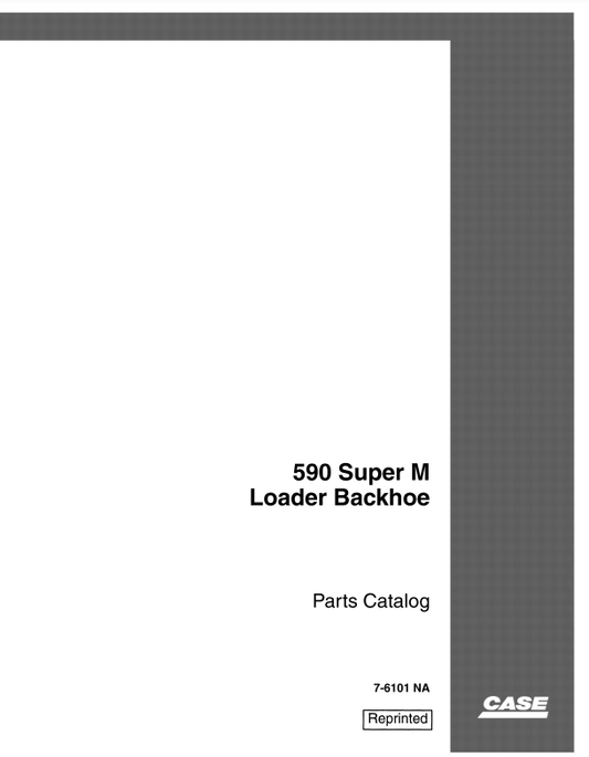 Manual de Partes Retroexcavadora Case 590 Super M