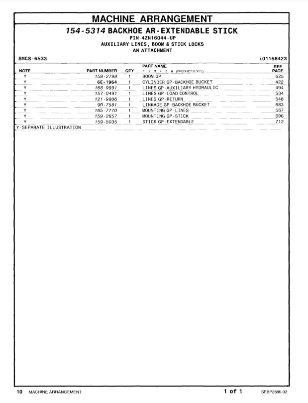 Manual de Partes Retroexcavadora Caterpillar 416C