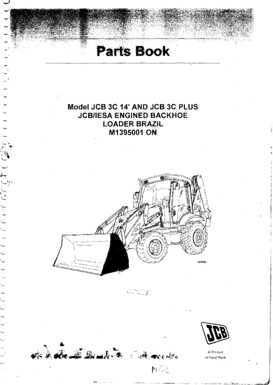 Manual de Partes Retroexcavadora JCB 3C, JCB 3C Plus