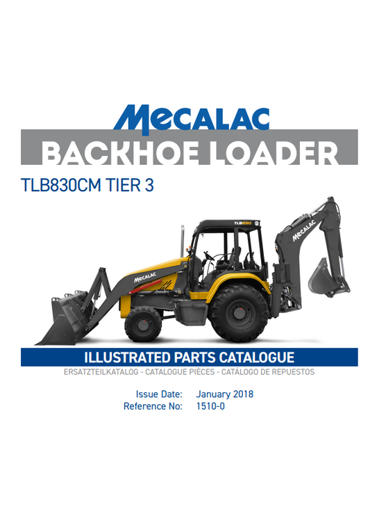 Manual de Partes Retroexcavadora Terex - Mecalac TLB830CM Tier 3