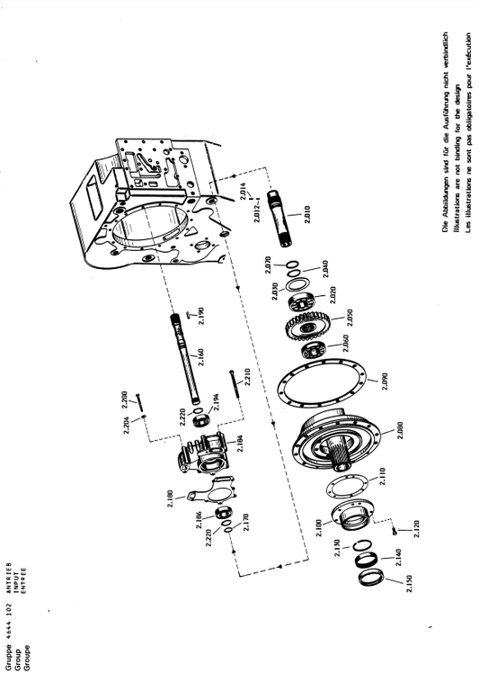 Manual de Partes Servotransmisión ZF 4 WG-180 - 4644 004 201
