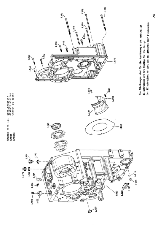 Manual de Partes Servotransmisión ZF 4 WG-250 - 4646 004 024 -030-031-034-035-036-037-038