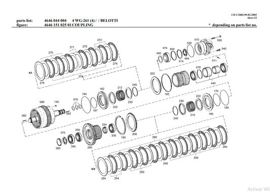 Manual de Partes Servotransmisión ZF 4 WG-261(4) - 4646 044 004