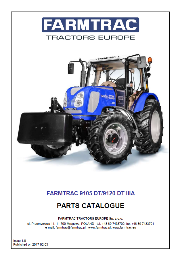 Manual de Partes Tractores Farmtrac F80, 80DT