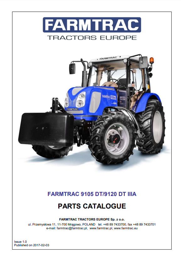 Manual de Partes Tractores Farmtrac F80, 80DT