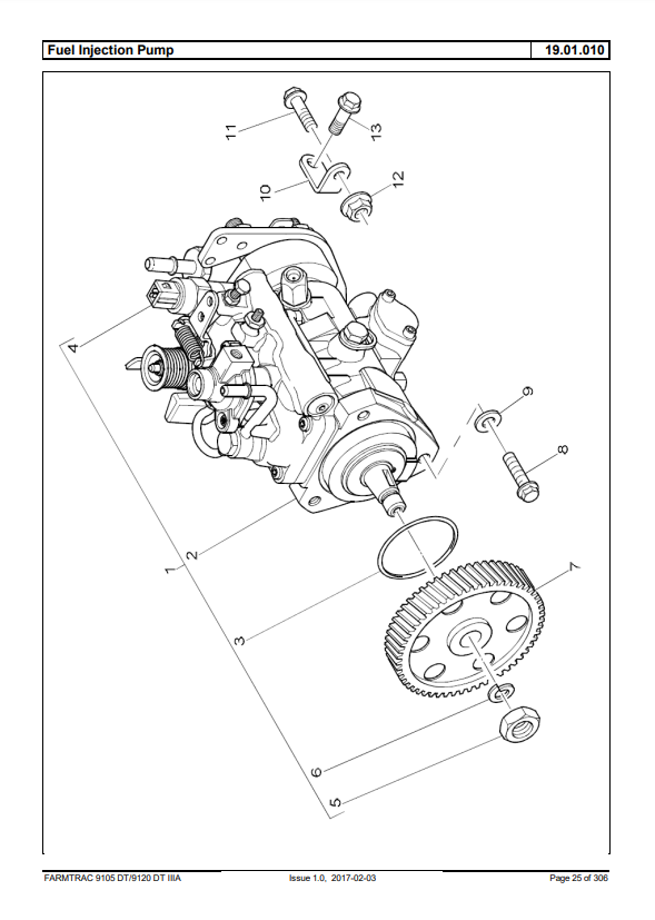 Manual de Partes Tractores Farmtrac F80, 80DT