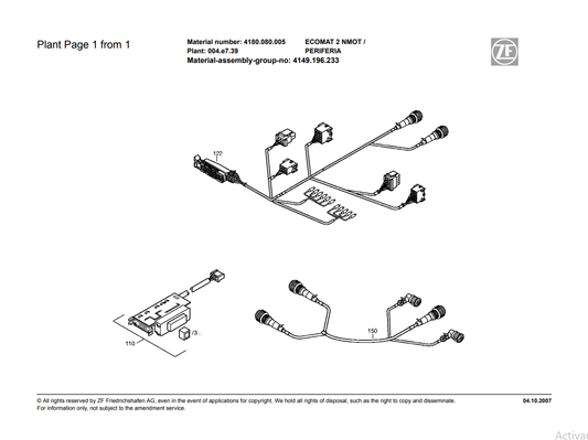 Manual de Partes Transmisión ZF ECOMAT 2 NMOT - 4180.080.005 - 4180.064.003