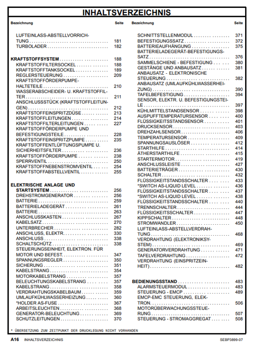 Manual de Partes del Grupo Electrógeno Caterpillar 3456