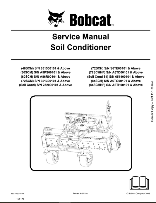 Manual de Reparación Acondicionador de suelos Bobcat