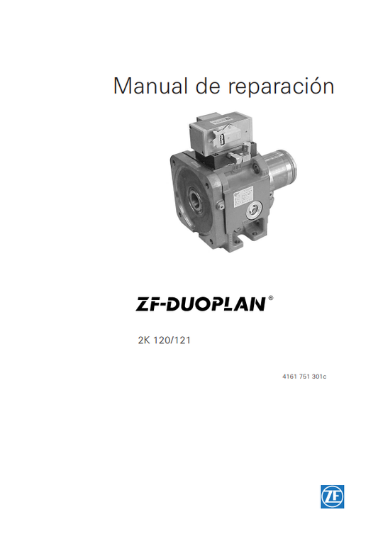 Manual de Reparación Bomba ZF DUOPLAN - 2K 120 121 - 4161 751 301c