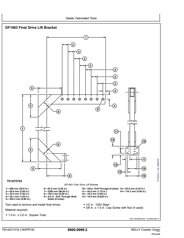 Manual de Reparación Bulldozer John Deere 850J-II