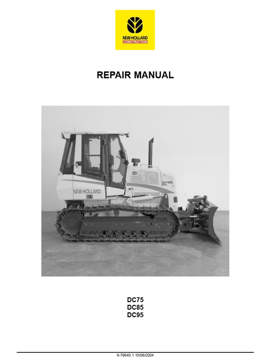 Manual de Reparación Bulldozer New Holland DC75 DC85 DC95