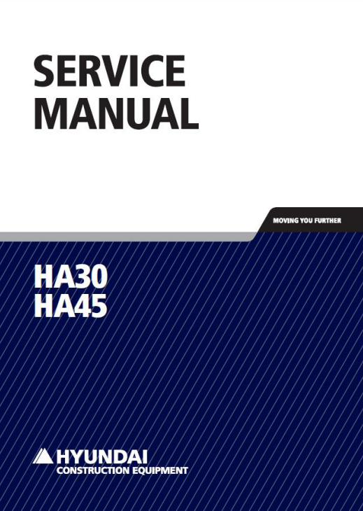Manual de Reparación Camión Articulado Hyundai HA30 - HA45