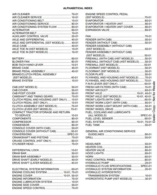 Manual de Reparación Tractor Compacto Bobcat CT335