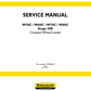 Manual de Reparación Cargador Compacto New Holland W50C TC, W50C ZB, W60C TC, W60C ZB, W70C HS, W70C, W80C HS, W80C Stage IIIB