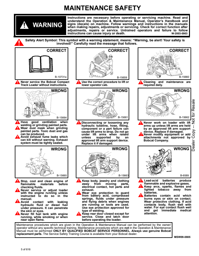 Manual de Reparación Cargador Deslizante Bobcat T140