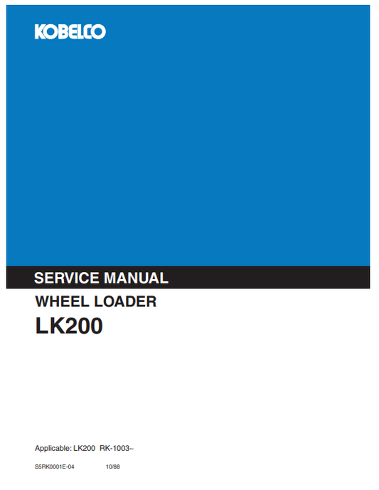 Manual de Reparación Cargador Kobelco LK200