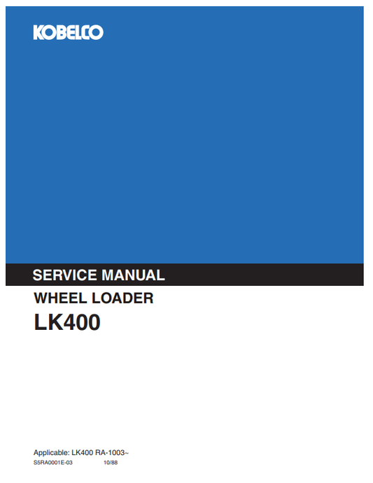 Manual de Reparación Cargador Kobelco LK400