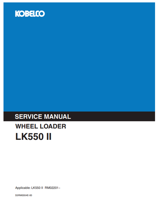 Manual de Reparación Cargador Kobelco LK550II