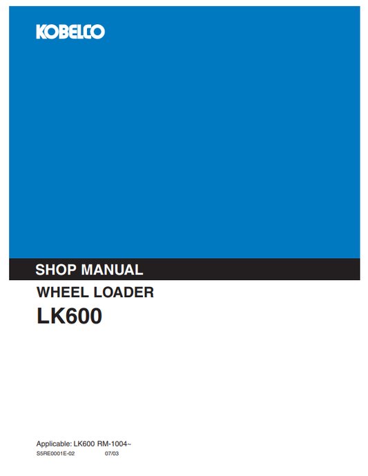 Manual de Reparación Cargador Kobelco LK600