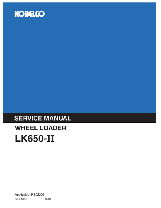 Manual de Reparación Cargador Kobelco LK650II