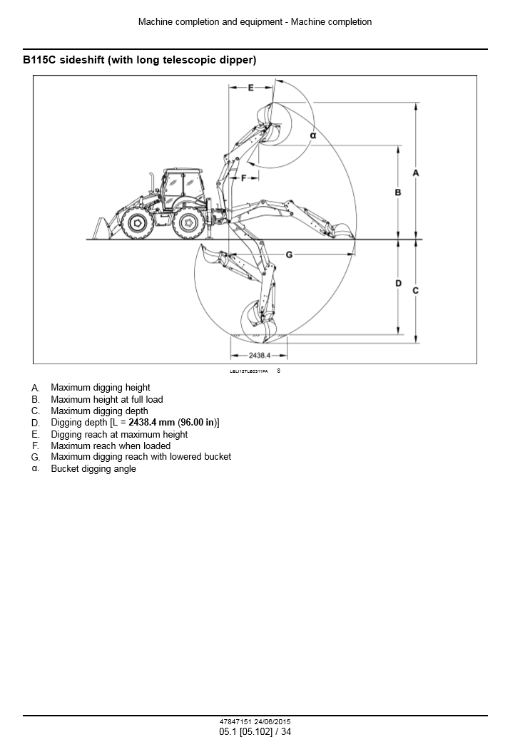 Manual de Reparación Cargador New Holland B100C, B100CLR, B100CTC, B110C, B110CTC, B115C