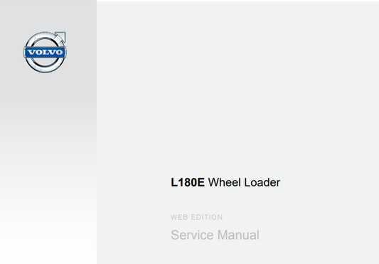 Manual de Reparación Cargador Volvo L180E